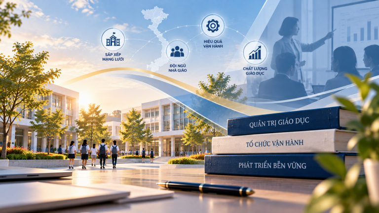 Quản trị giáo dục sau sắp xếp: Từ tinh gọn bộ máy đến nâng cao hiệu quả vận hành